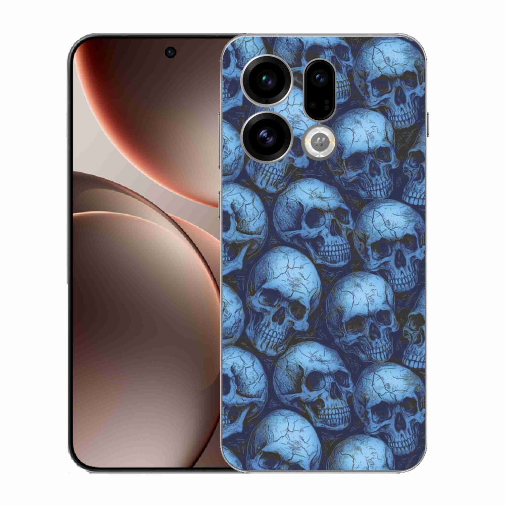 Gélový kryt mmCase na Oppo Find X9 - lebky