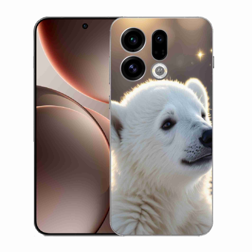 Gélový kryt mmCase na Oppo Find X9 - ľadový medveď