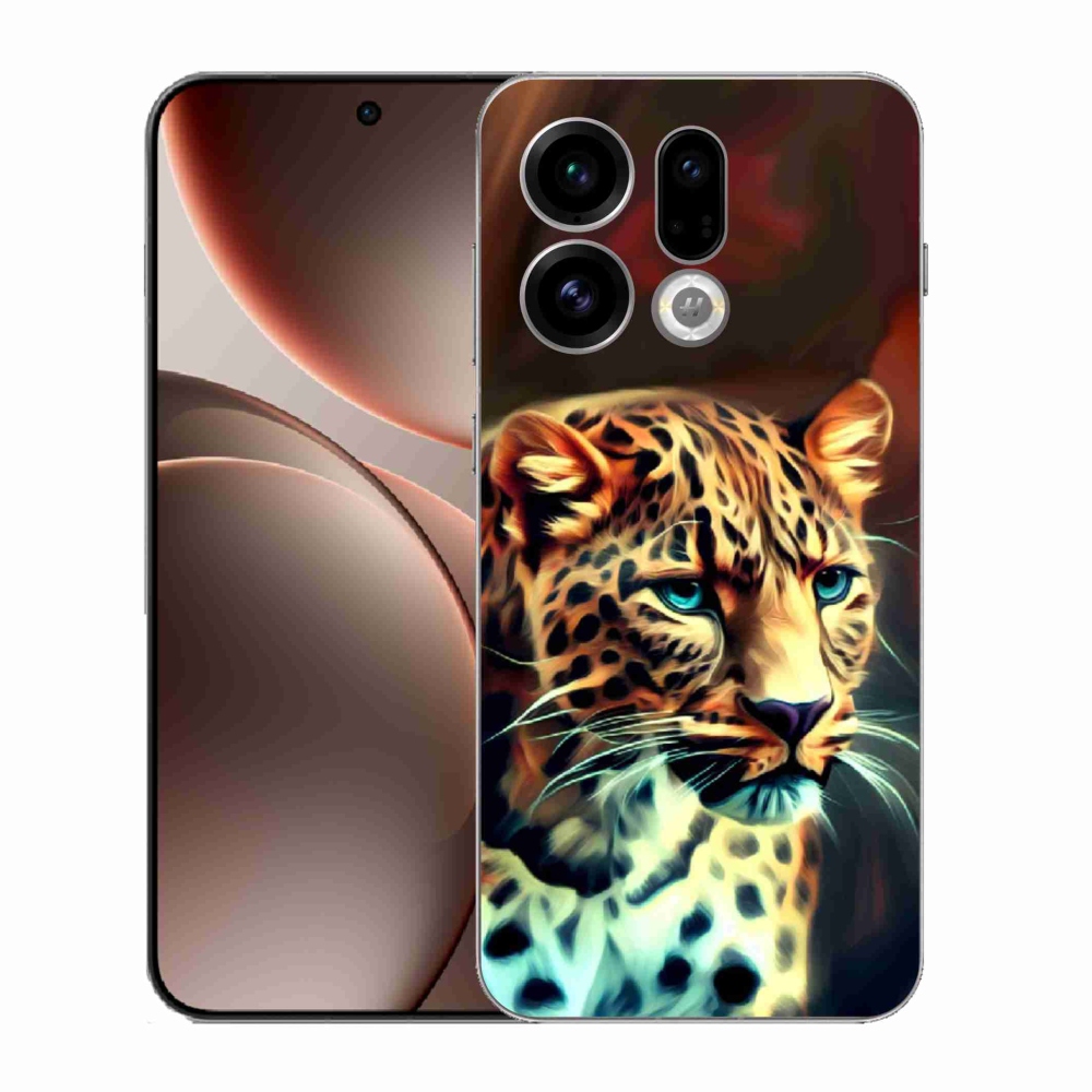 Gélový kryt mmCase na Oppo Find X9 - leopard