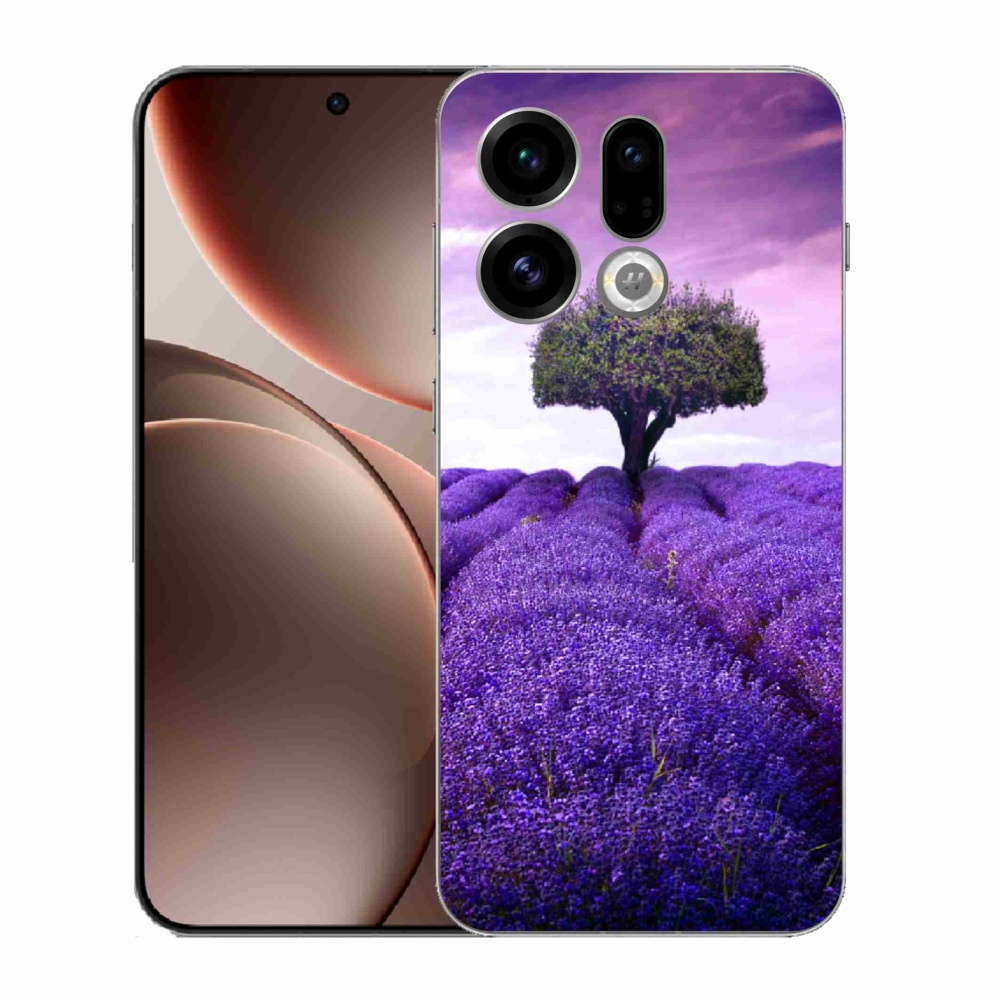 Gélový kryt mmCase na Oppo Find X9 - levanduľová lúka