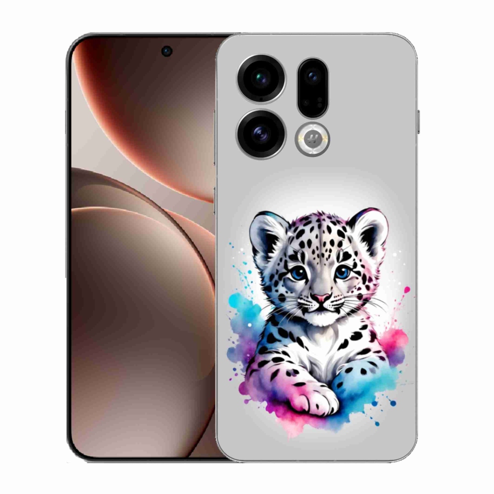 Gélový kryt mmCase na Oppo Find X9 - leopardej mláďa