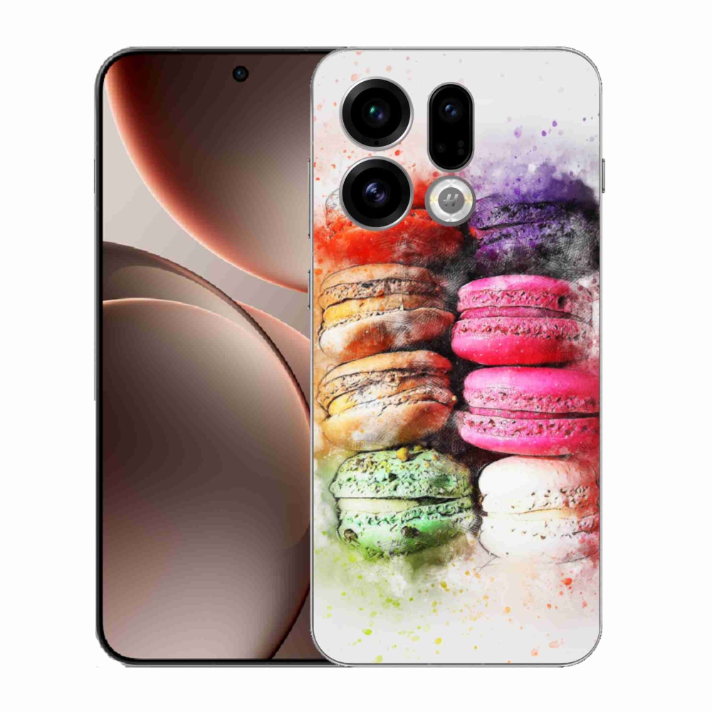 Gélový kryt mmCase na Oppo Find X9 - makrónky