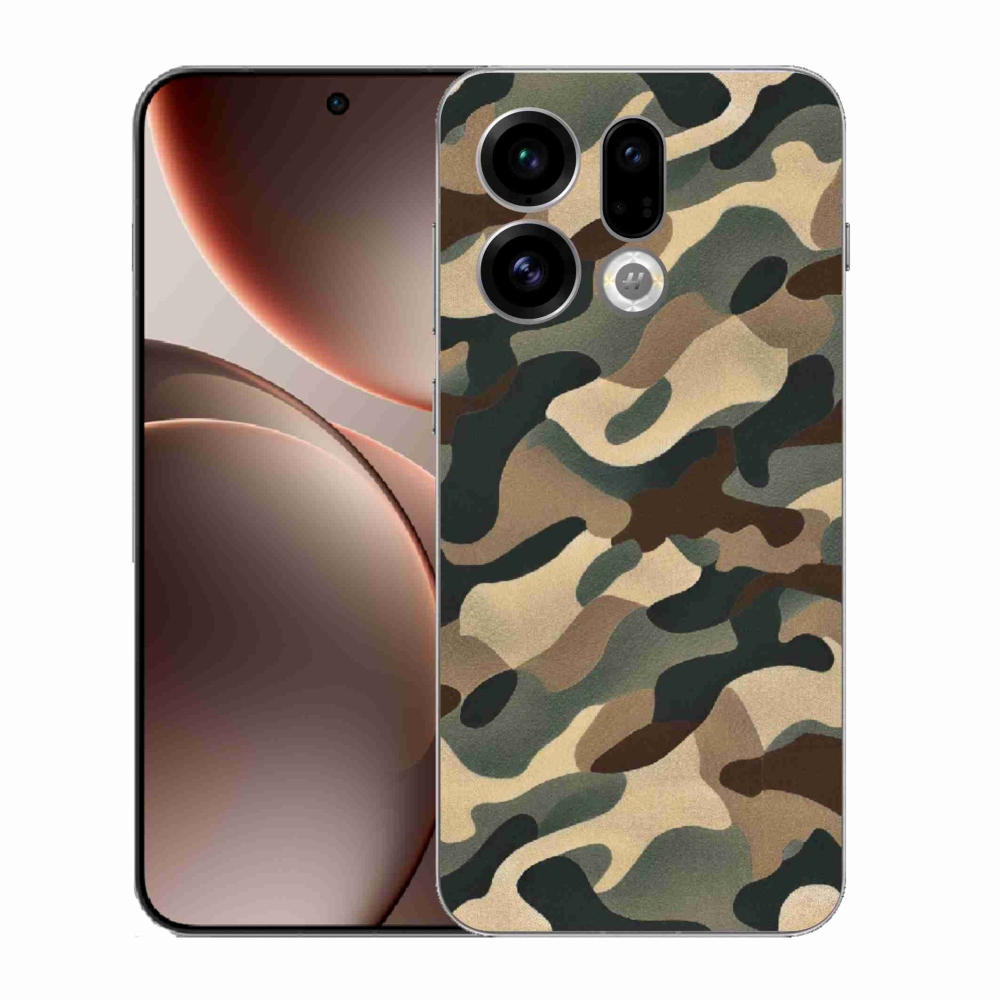 Gélový kryt mmCase na Oppo Find X9 - maskáčový vzor 11