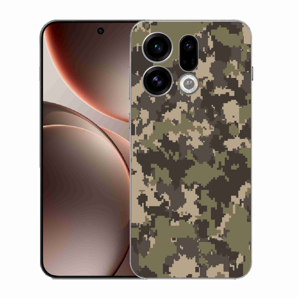 Gélový kryt mmCase na Oppo Find X9 - maskáčový vzor 12