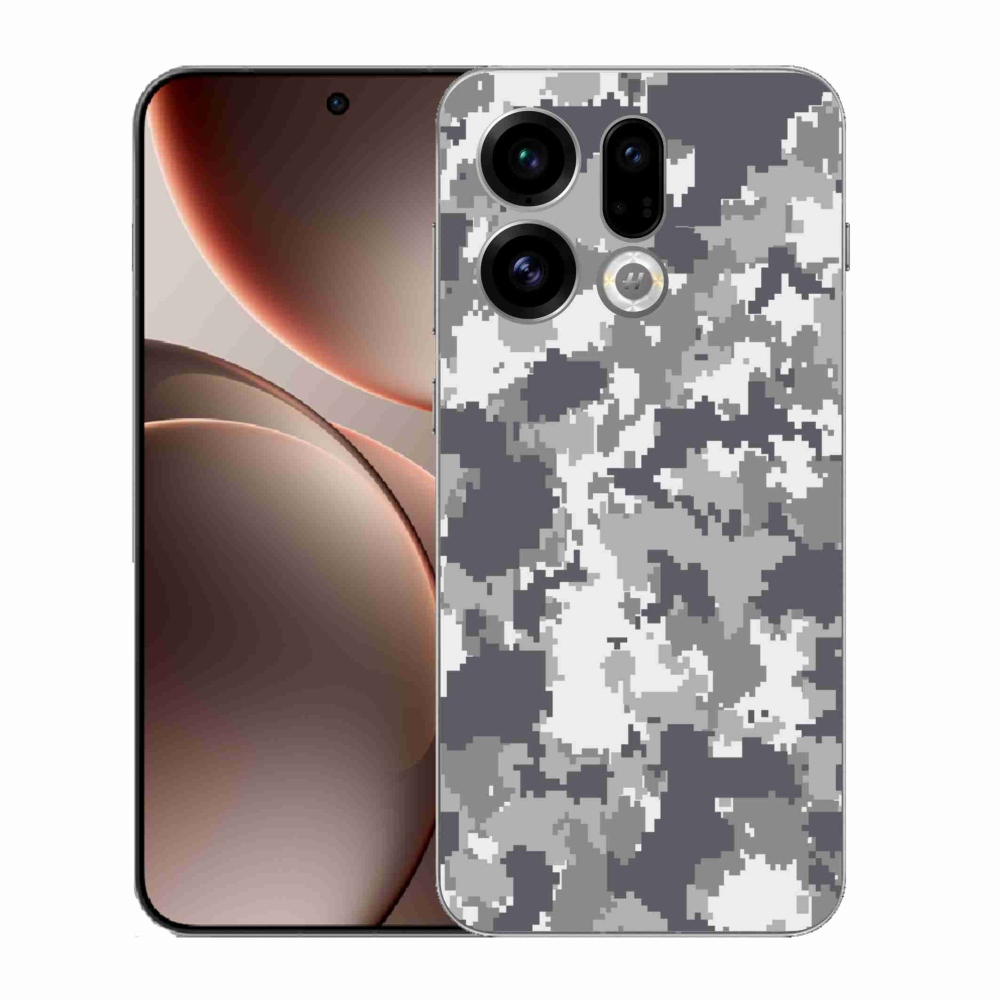 Gélový kryt mmCase na Oppo Find X9 - maskáčový vzor 2