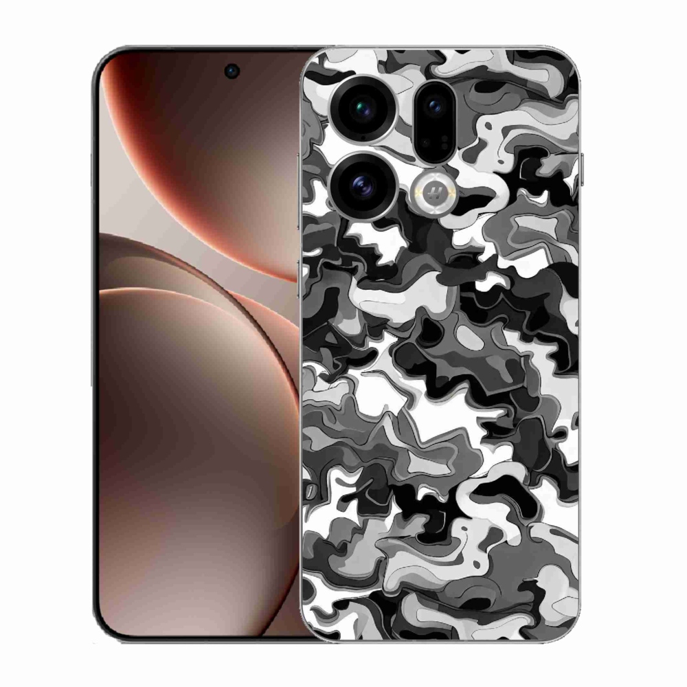 Gélový kryt mmCase na Oppo Find X9 - maskáčový vzor 3