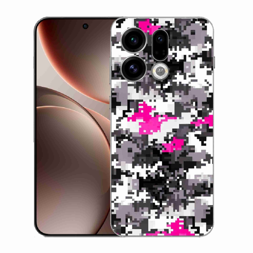 Gélový kryt mmCase na Oppo Find X9 - maskáčový vzor 4