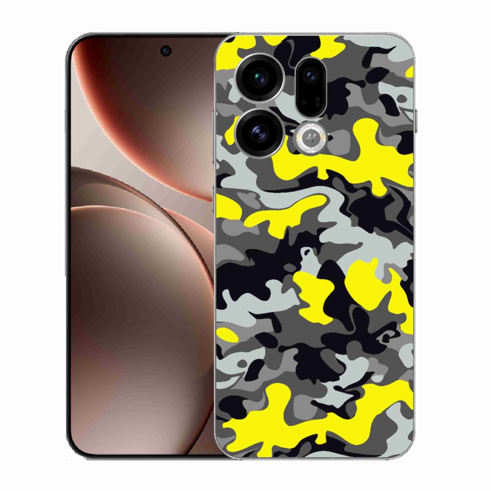 Gélový kryt mmCase na Oppo Find X9 - maskáčový vzor 6