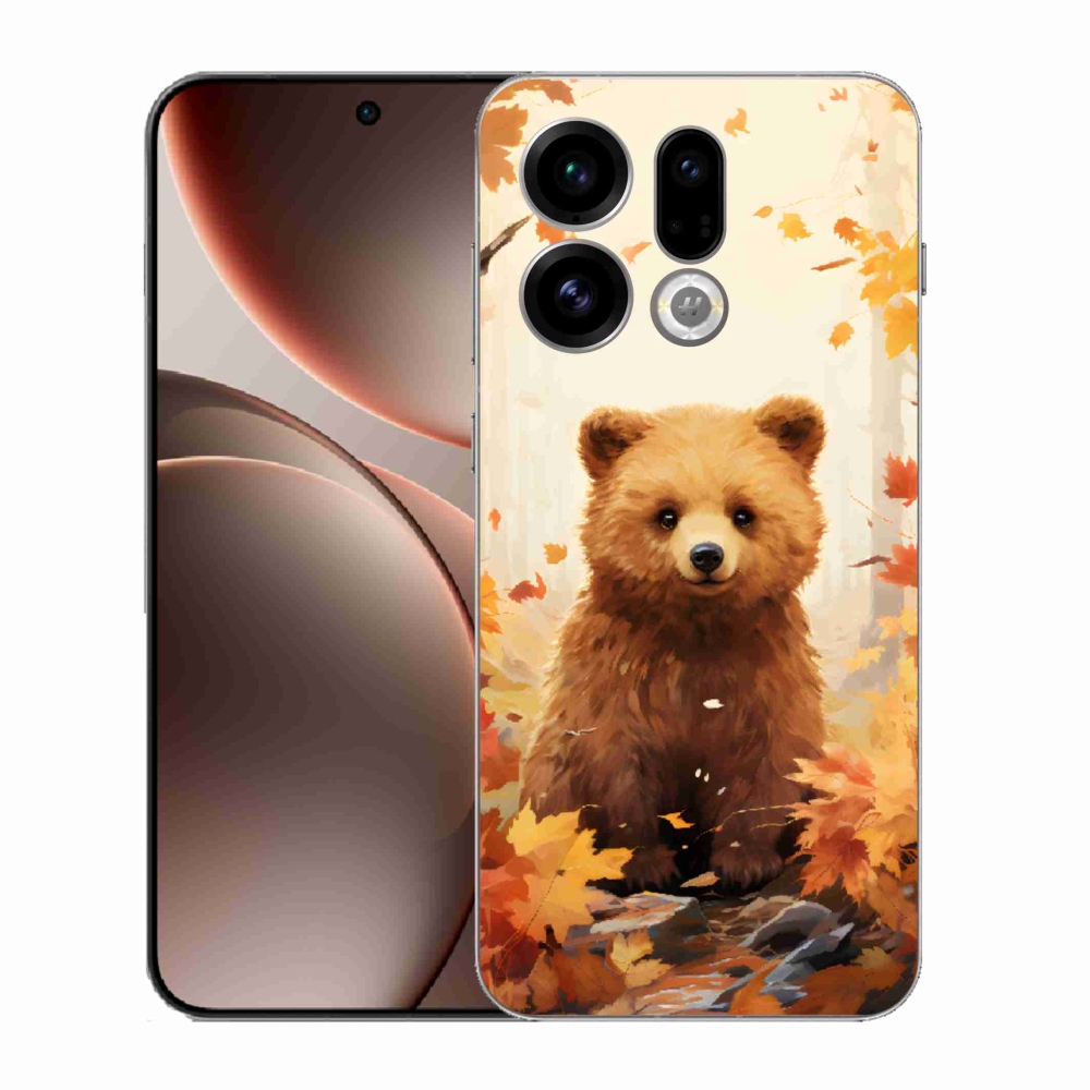 Gélový kryt mmCase na Oppo Find X9 - medveď v lese