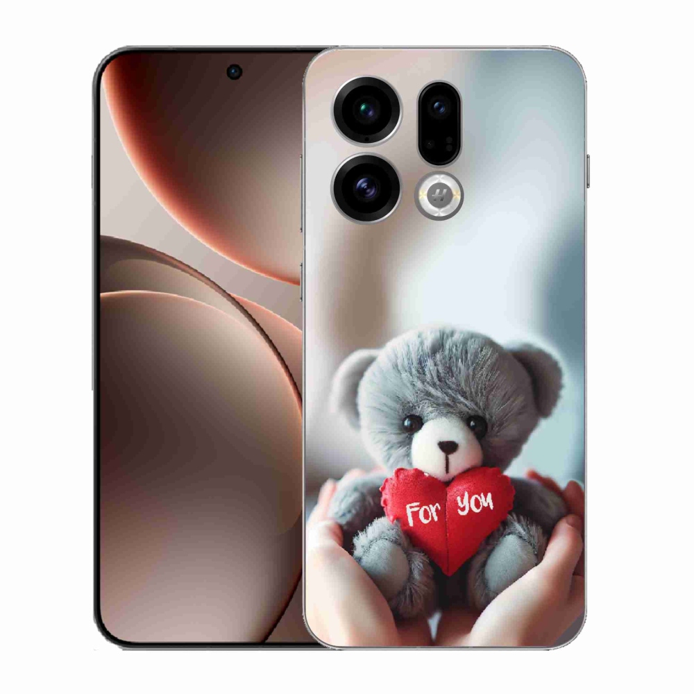 Gélový kryt mmCase na Oppo Find X9 - medvedík pre zamilovaných