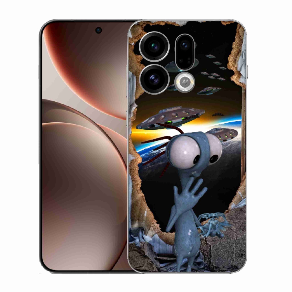 Gélový kryt mmCase na Oppo Find X9 - mimozemšťan