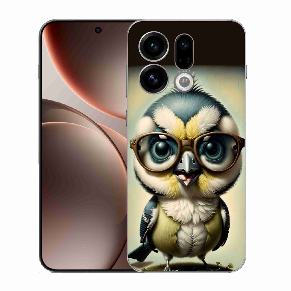 Gélový kryt mmCase na Oppo Find X9 - mláďa s okuliarmi