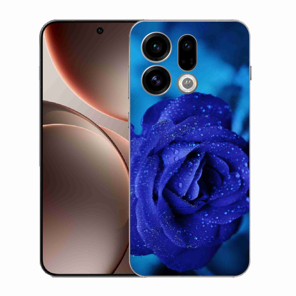 Gélový kryt mmCase na Oppo Find X9 - modrá ruža