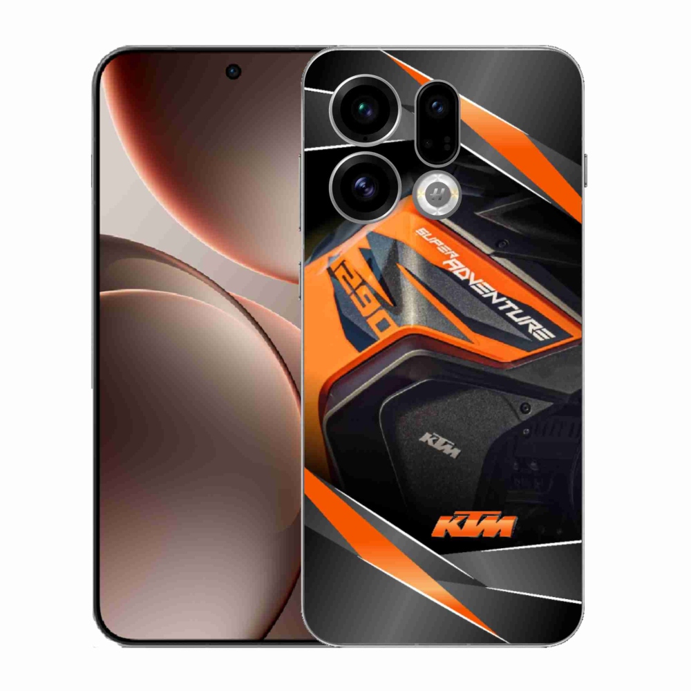 Gélový kryt mmCase na Oppo Find X9 - motorka ktm