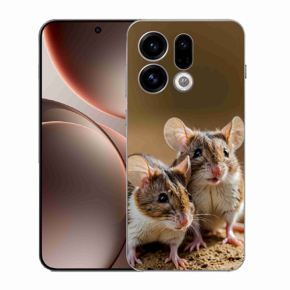 Gélový kryt mmCase na Oppo Find X9 - myší duo