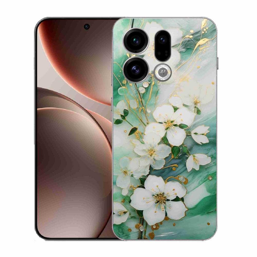 Gélový kryt mmCase na Oppo Find X9 - nežné kvety