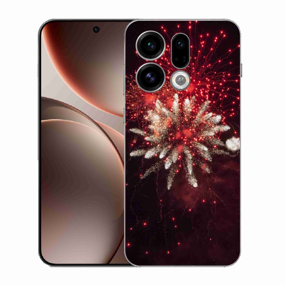 Gélový kryt mmCase na Oppo Find X9 - ohňostroj