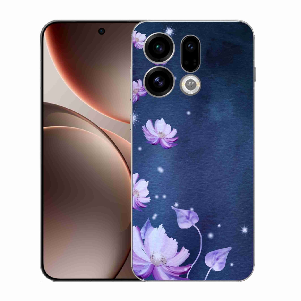 Gélový kryt mmCase na Oppo Find X9 - padajúce kvety