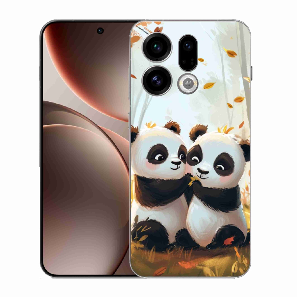 Gélový kryt mmCase na Oppo Find X9 - pandy