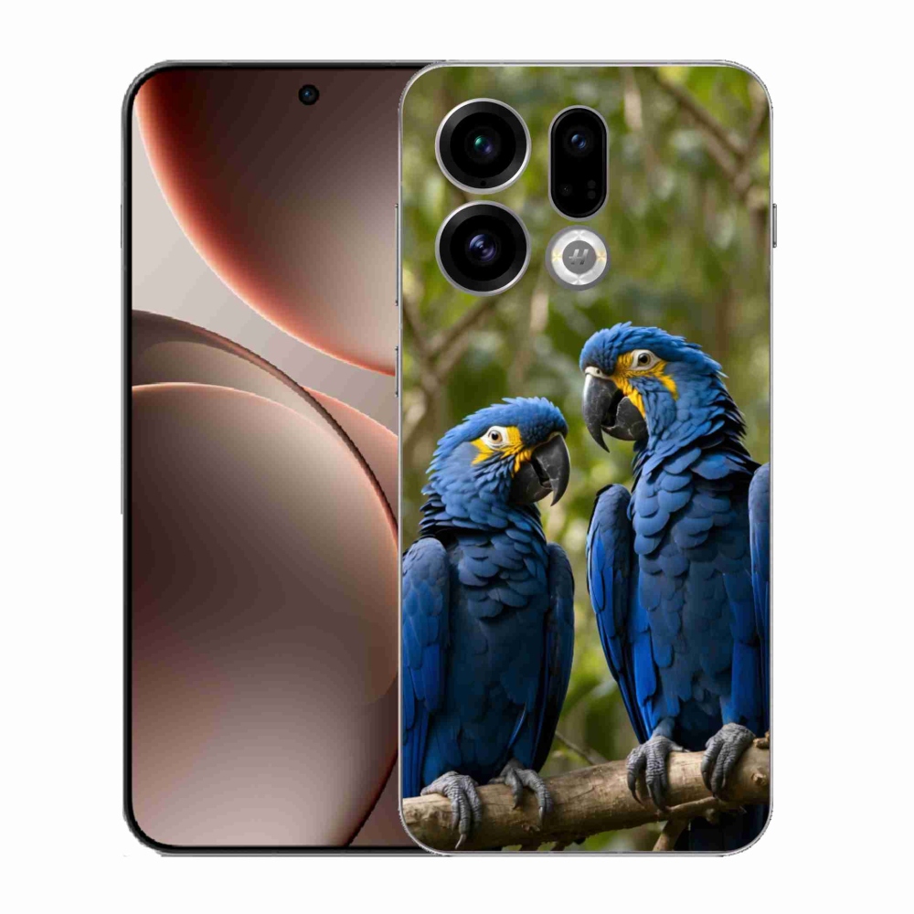 Gélový kryt mmCase na Oppo Find X9 - papagájové duo
