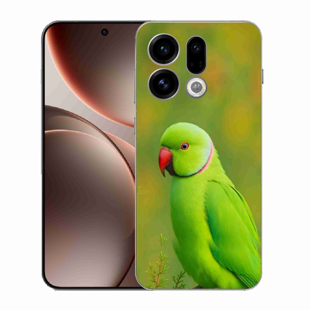 Gélový kryt mmCase na Oppo Find X9 - papagáj alexander 2