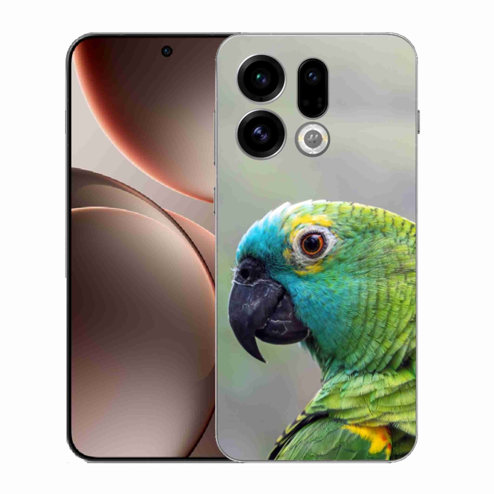 Gélový kryt mmCase na Oppo Find X9 - papagáj amazoňan
