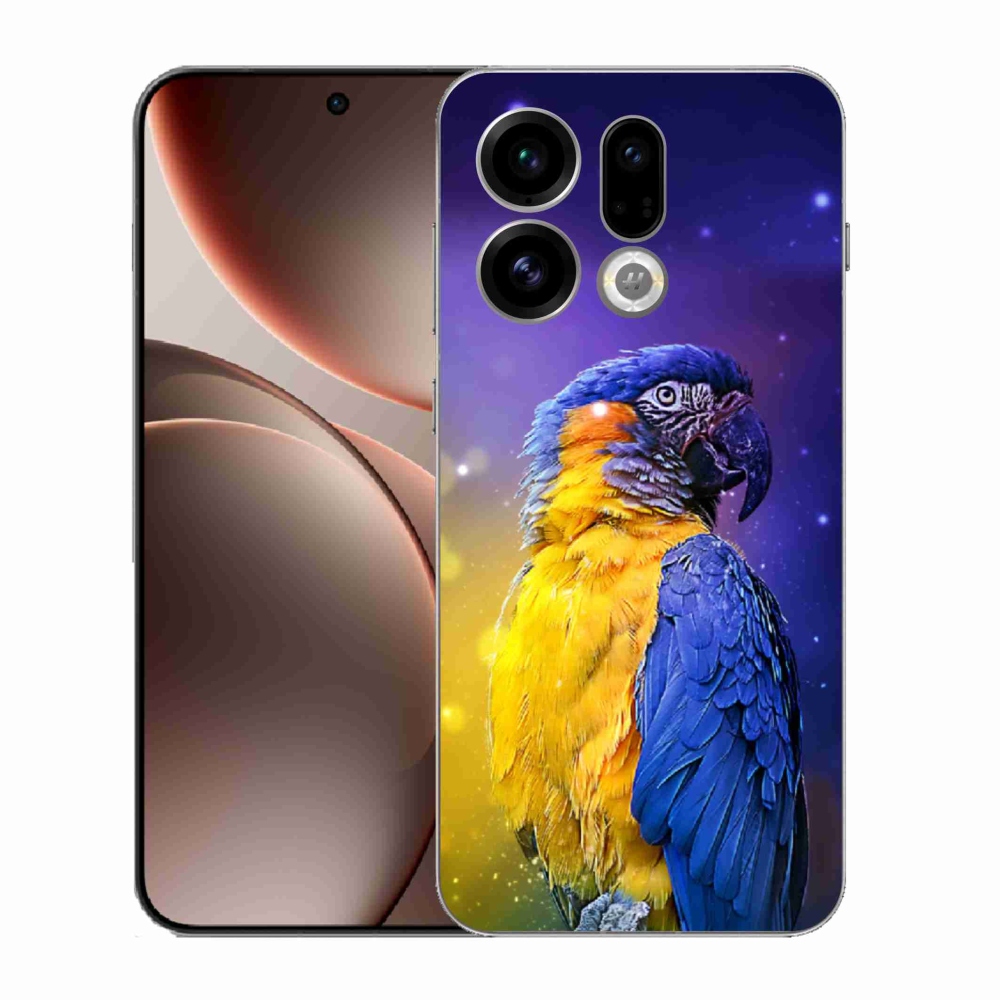 Gélový kryt mmCase na Oppo Find X9 - papagáj ara 1