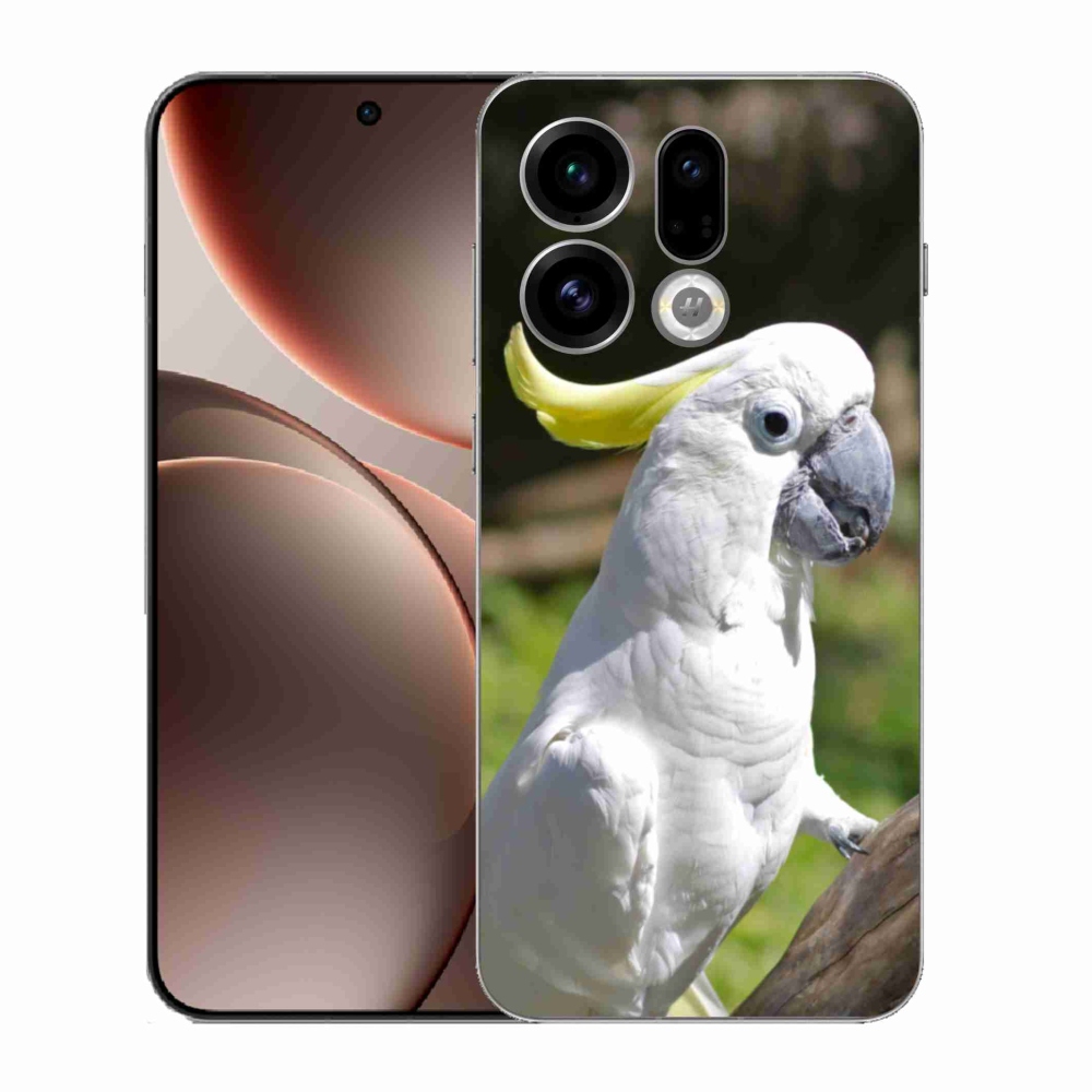 Gélový kryt mmCase na Oppo Find X9 - papagáj kakadu 2