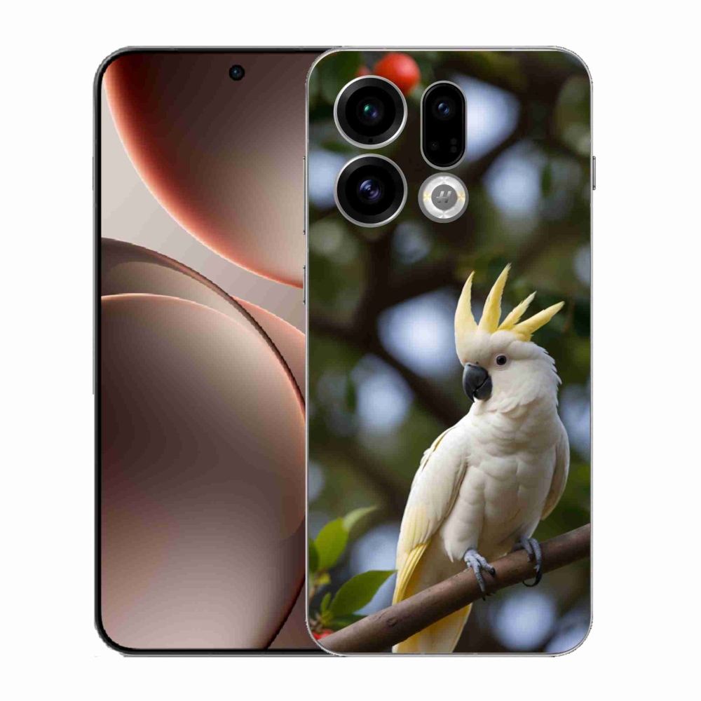 Gélový kryt mmCase na Oppo Find X9 - papagáj kakadu 3