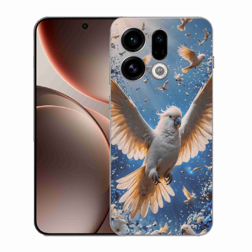 Gélový kryt mmCase na Oppo Find X9 - papagáj kakadu