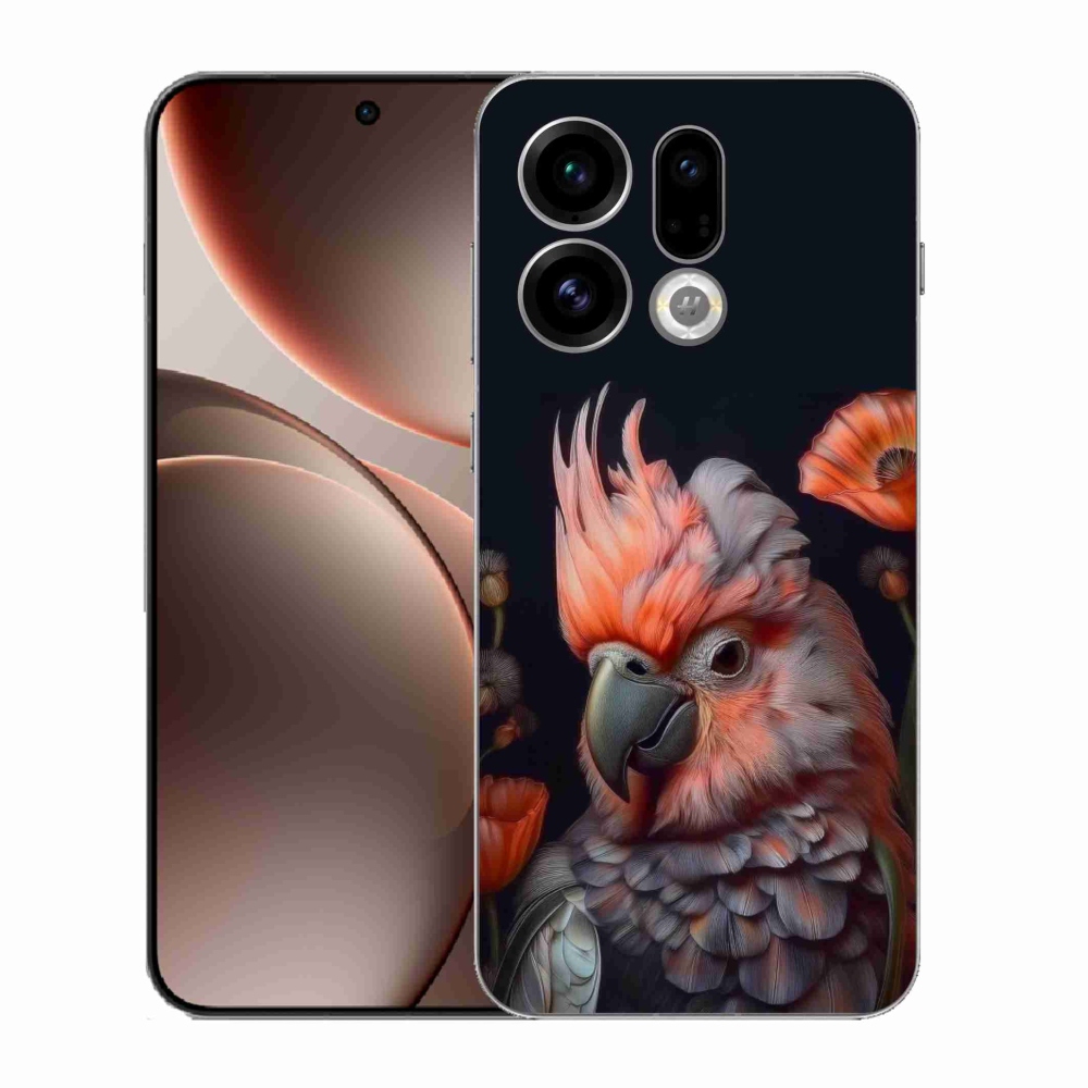Gélový kryt mmCase na Oppo Find X9 - papagáj kakadu vo farbách