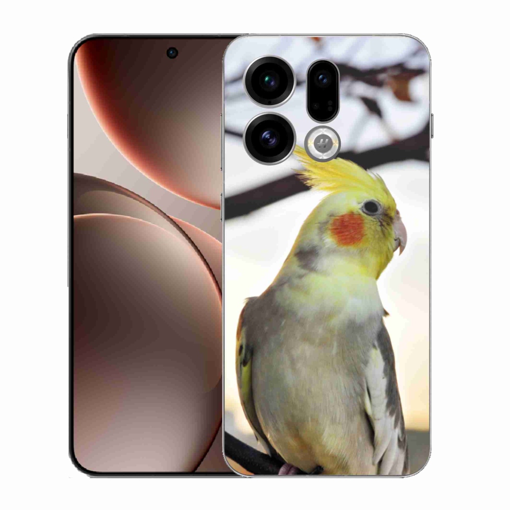 Gélový kryt mmCase na Oppo Find X9 - papagáj korela