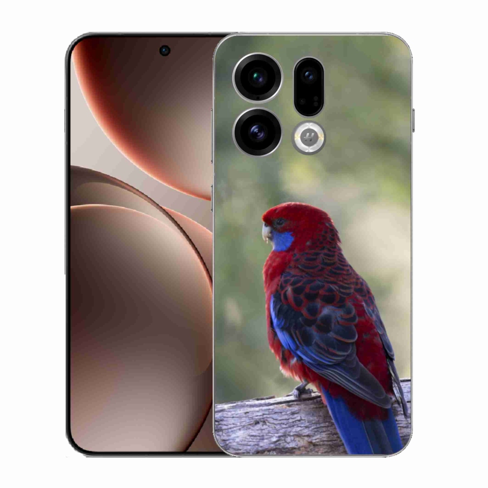 Gélový kryt mmCase na Oppo Find X9 - papagáj rosela