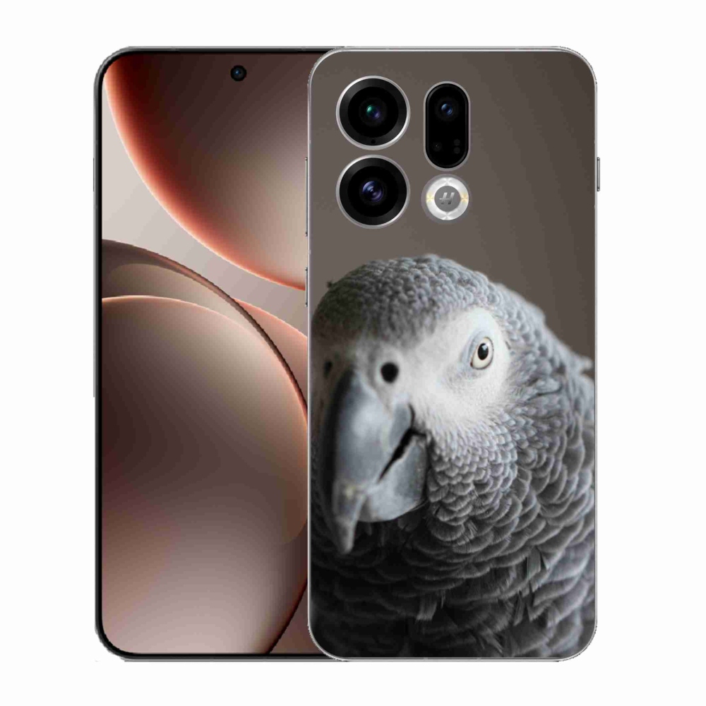 Gélový kryt mmCase na Oppo Find X9 - papagáj žako 2