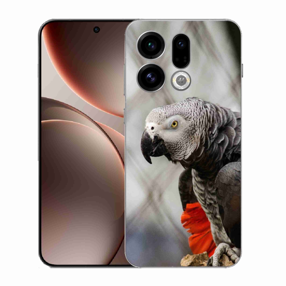 Gélový kryt mmCase na Oppo Find X9 - papagáj žako 3