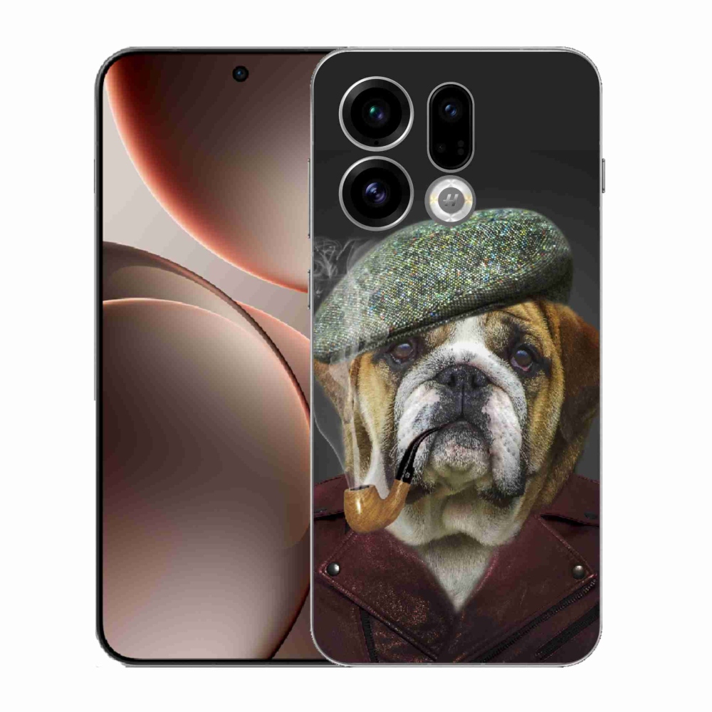 Gélový kryt mmCase na Oppo Find X9 - pes s fajkou