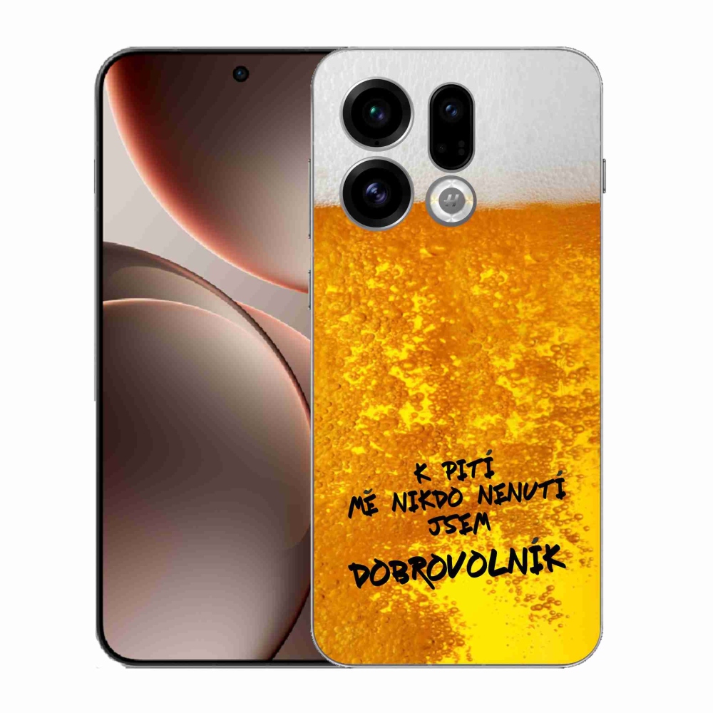 Gélový kryt mmCase na Oppo Find X9 - pivný motív 4