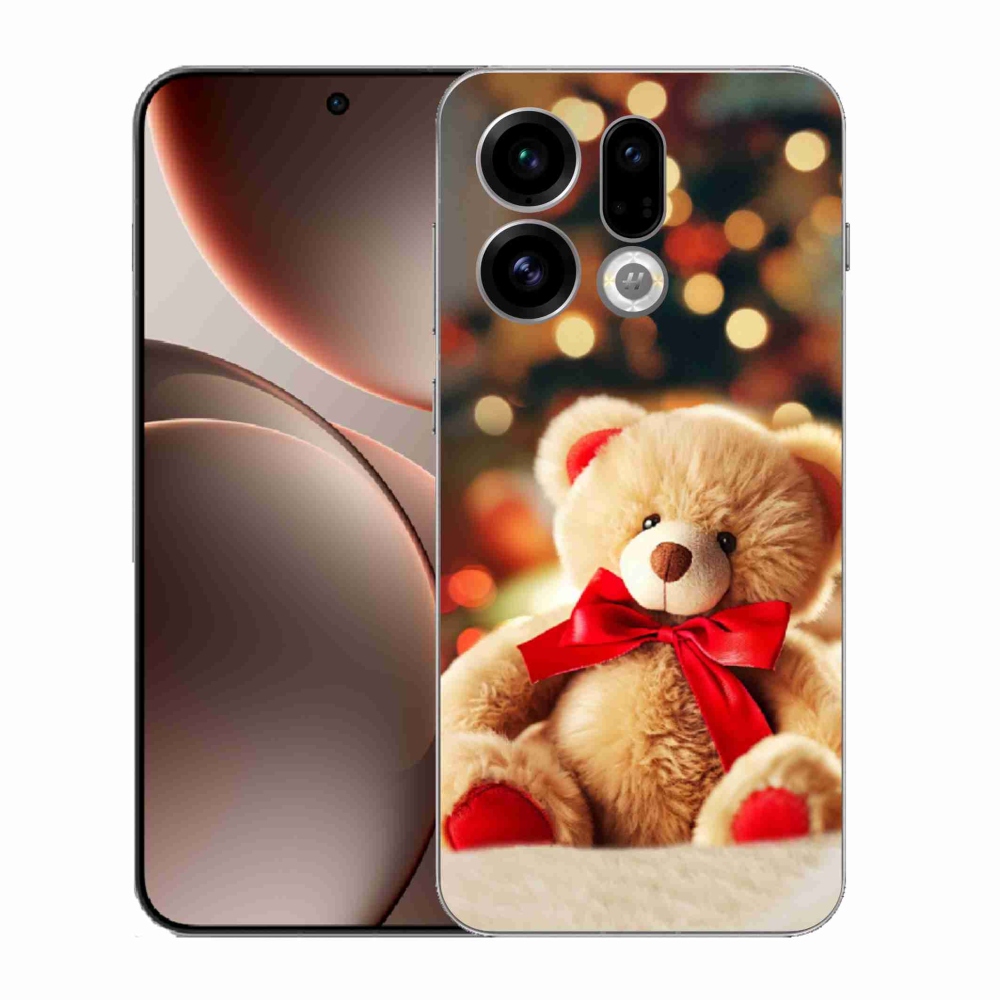 Gélový kryt mmCase na Oppo Find X9 - plyšový medvedík