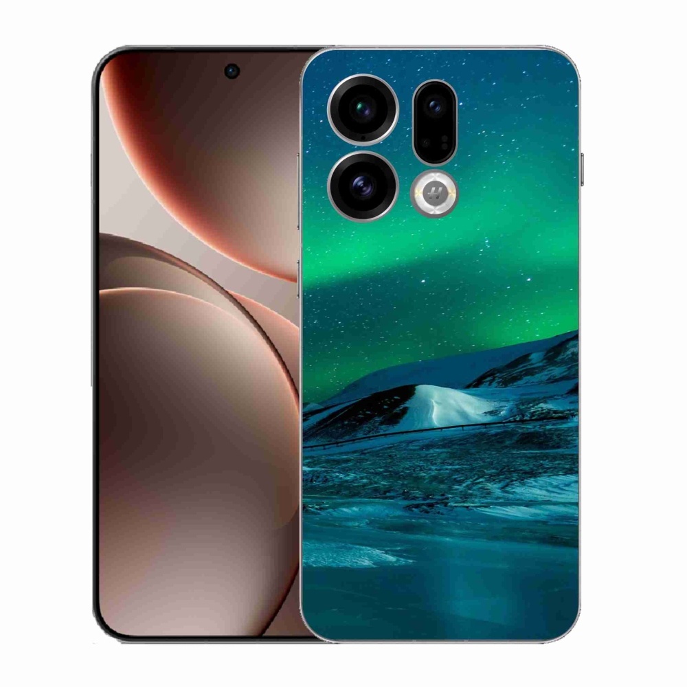 Gélový kryt mmCase na Oppo Find X9 - polárna žiara