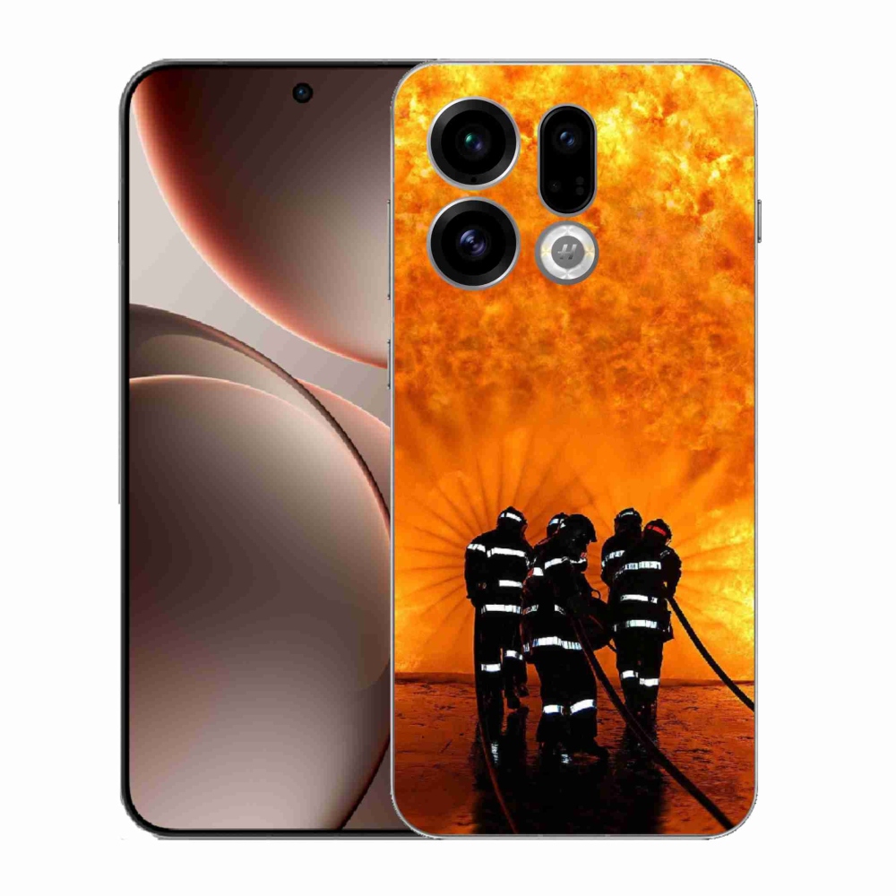 Gélový kryt mmCase na Oppo Find X9 - požiar