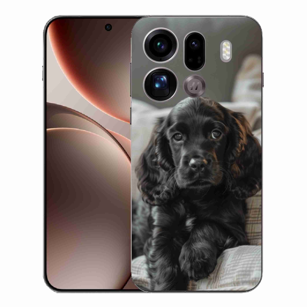 Gélový kryt mmCase na Oppo Find X9 Pro - anglický kokeršpaniel