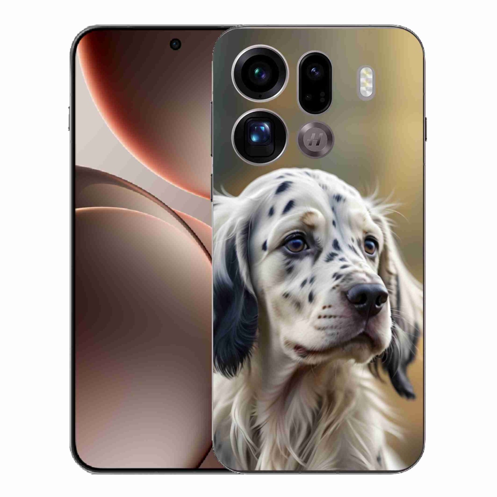 Gélový kryt mmCase na Oppo Find X9 Pro - anglický seter