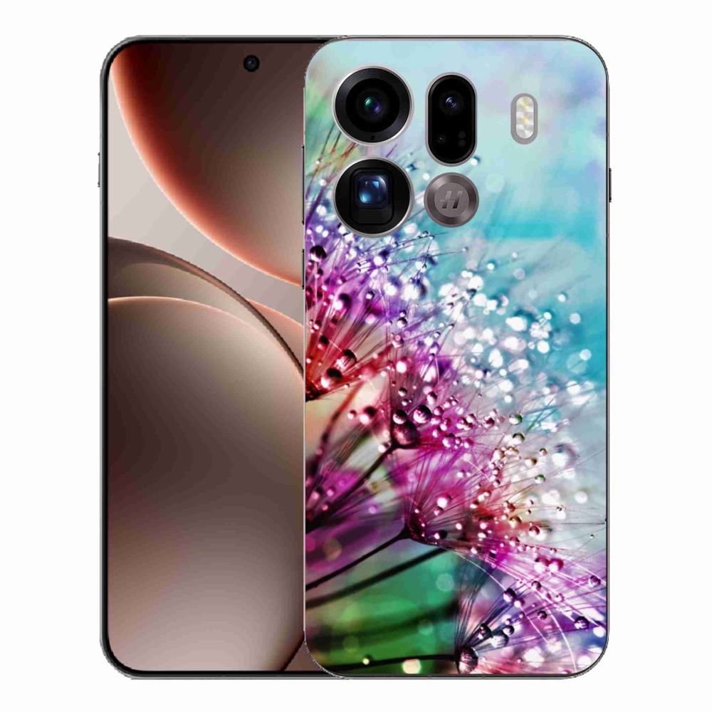 Gélový kryt mmCase na Oppo Find X9 Pro - farebné kvety