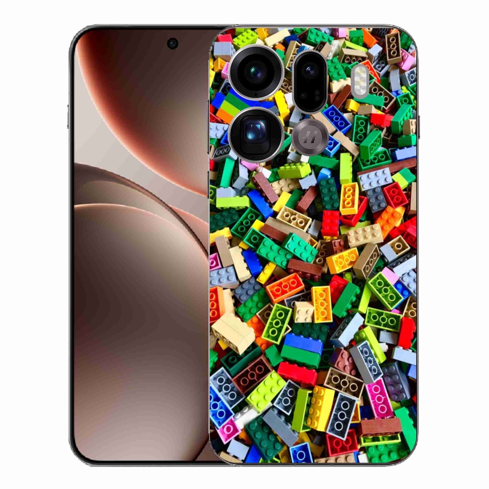 Gélový kryt mmCase na Oppo Find X9 Pro - farebné stavebné kocky