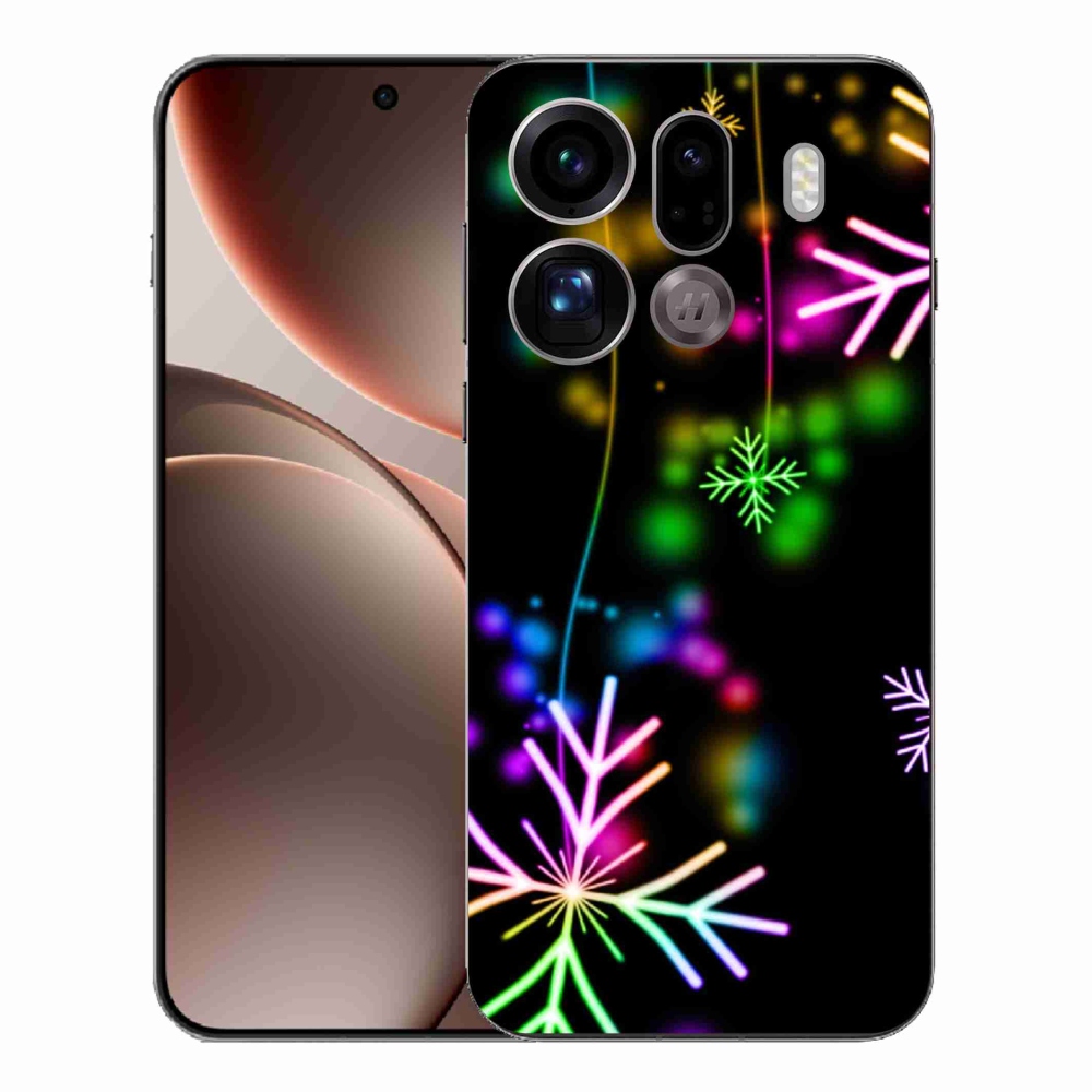 Gélový kryt mmCase na Oppo Find X9 Pro - farebné vločky