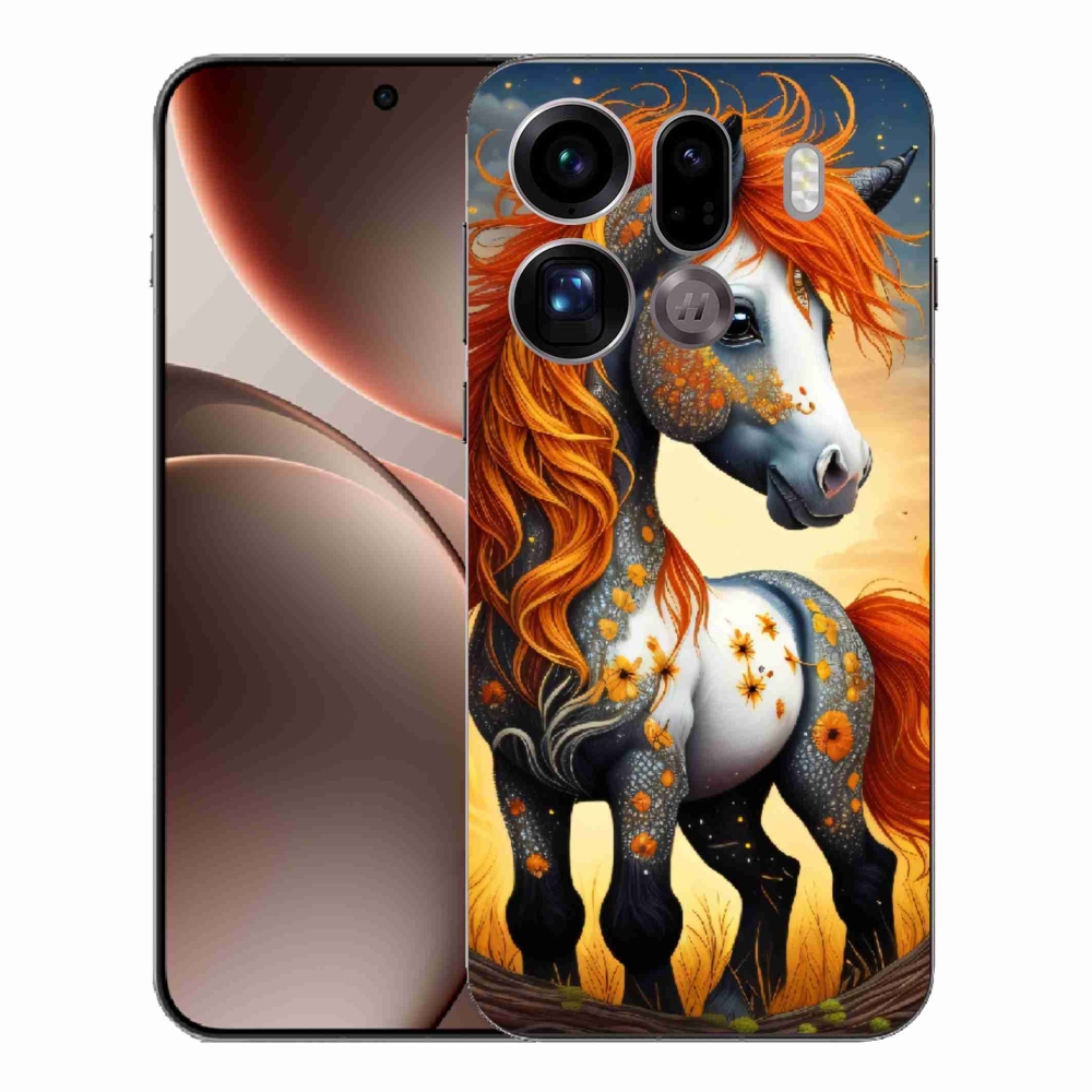 Gélový kryt mmCase na Oppo Find X9 Pro - farebný poník