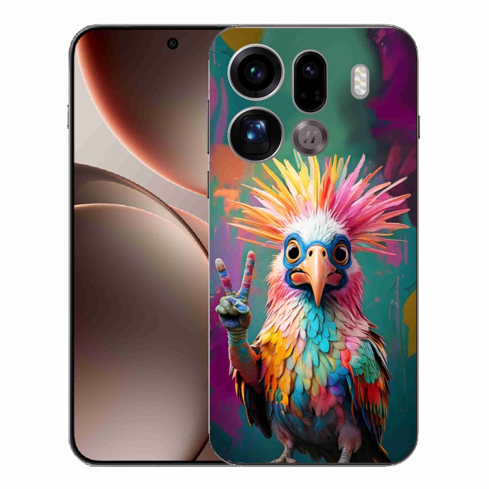 Gélový kryt mmCase na Oppo Find X9 Pro - farebný rebel
