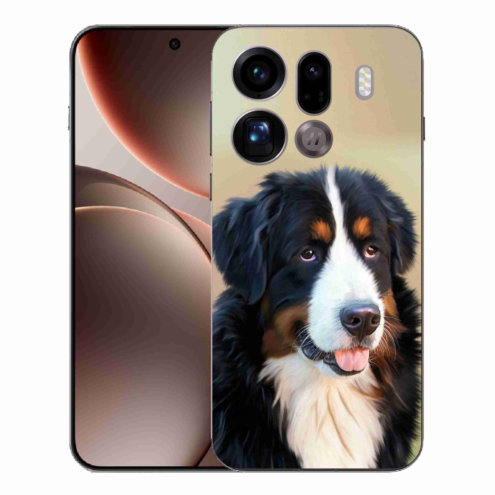 Gélový kryt mmCase na Oppo Find X9 Pro - bernský salašnícky pes