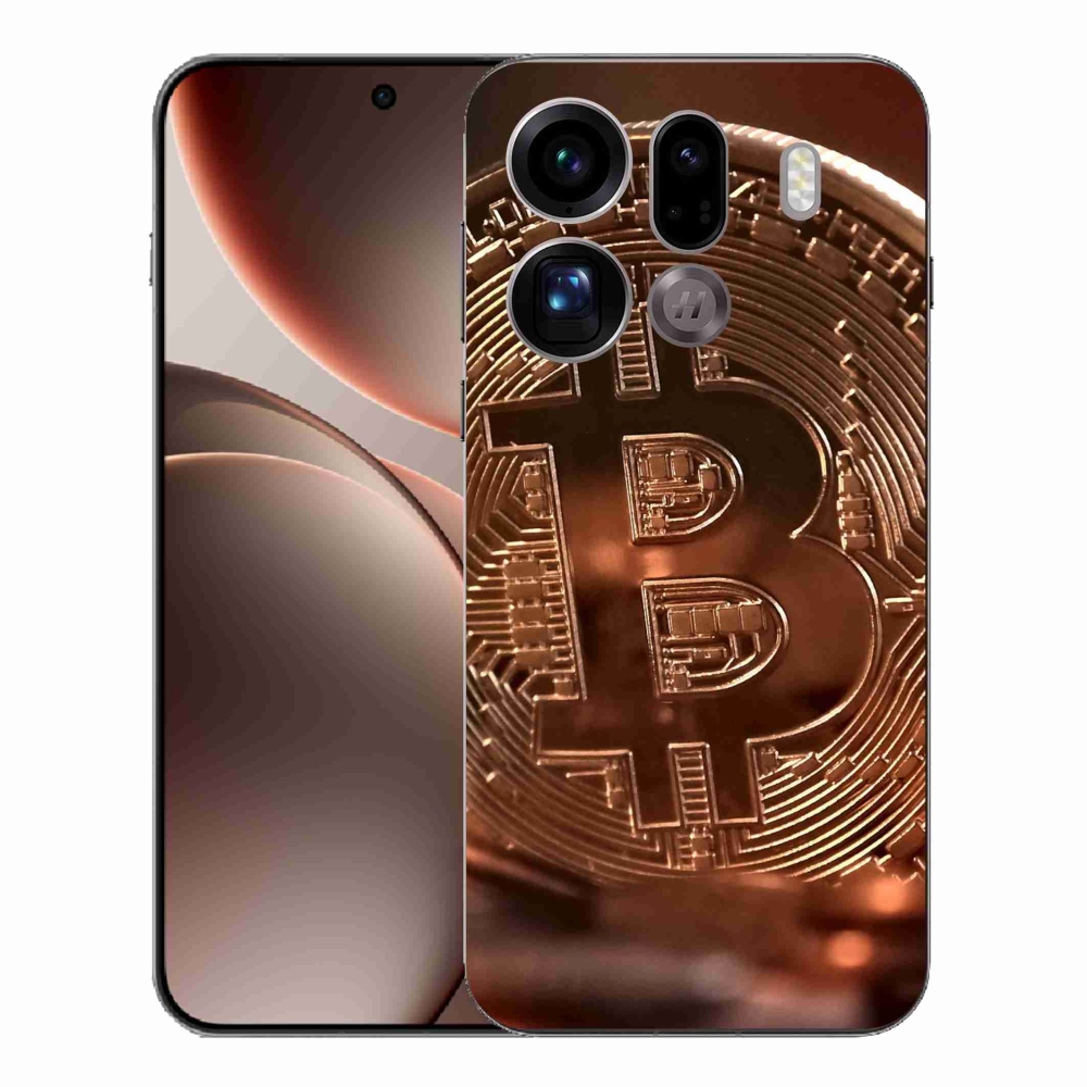 Gélový kryt mmCase na Oppo Find X9 Pro - bitcoin