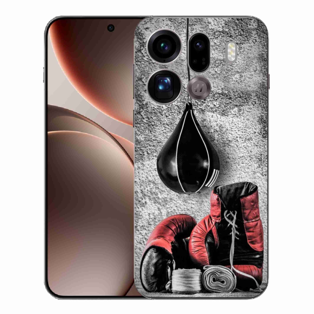 Gélový kryt mmCase na Oppo Find X9 Pro - boxovacie vrece a rukavice